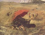Franz von Lenbach The Red Umbrella (nn02) Sweden oil painting artist